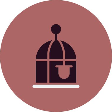 Kuş Kafesi web simgesi basit tasarım