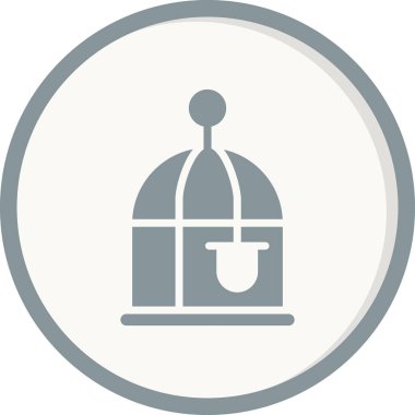 Kuş Kafesi web simgesi basit tasarım
