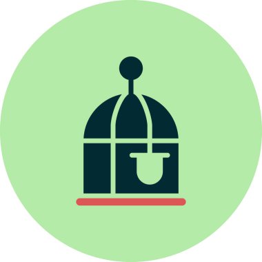 Kuş Kafesi web simgesi basit tasarım