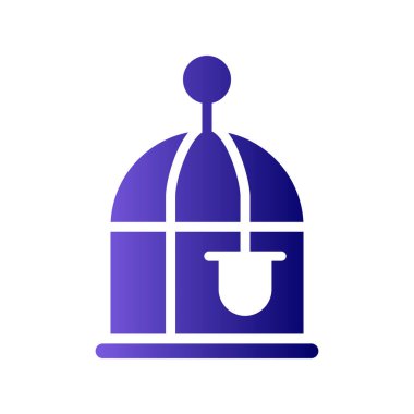 Kuş Kafesi web simgesi basit tasarım