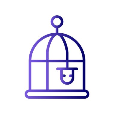 Kuş Kafesi web simgesi basit tasarım