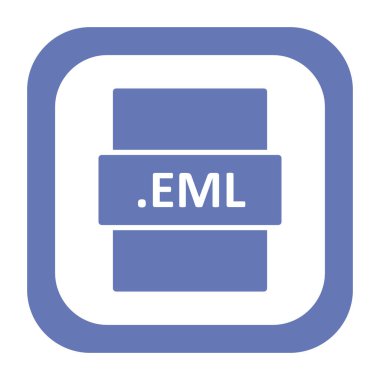 EML, seo modern simgenin vektör illüstrasyonu 