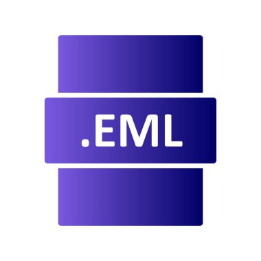 EML, seo modern simgenin vektör illüstrasyonu 