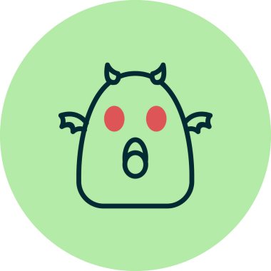 hayalet basit simgesi, vektör illüstrasyonu