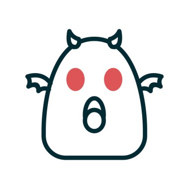 hayalet basit simgesi, vektör illüstrasyonu