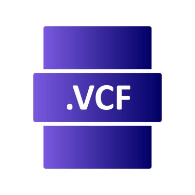 VCF, seo modern simgenin vektör illüstrasyonu 