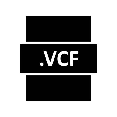 VCF, seo modern simgenin vektör illüstrasyonu 