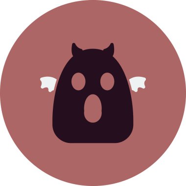 hayalet basit simgesi, vektör illüstrasyonu