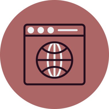 vektör tarayıcı simgesi illüstrasyonu