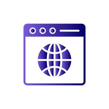 Küresel tarayıcı, vektör illüstrasyonu