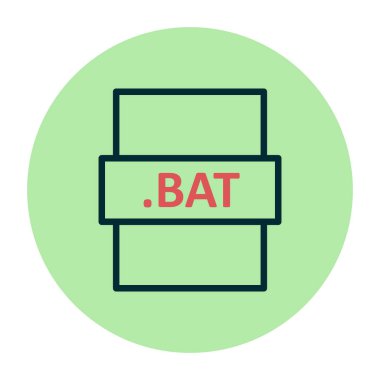 BAT, seo modern simgenin vektör illüstrasyonu 