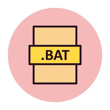 BAT, seo modern simgenin vektör illüstrasyonu 