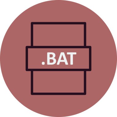 BAT, seo modern simgenin vektör illüstrasyonu 