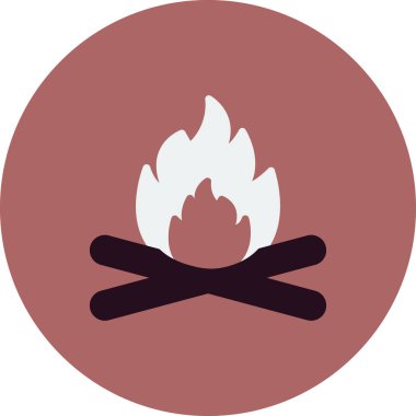 Kamp simgesinin vektör illüstrasyonu