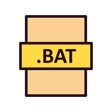 BAT, seo modern simgenin vektör illüstrasyonu 