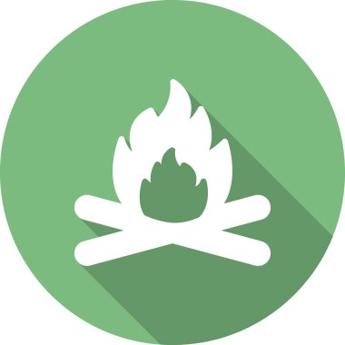 Kamp simgesinin vektör illüstrasyonu