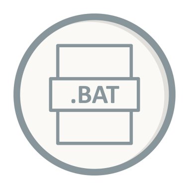 BAT, seo modern simgenin vektör illüstrasyonu 