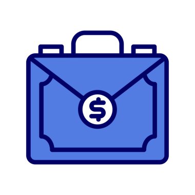 Para Evrak Çantası vektör illüstrasyonu 