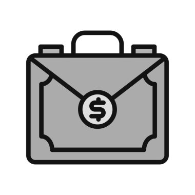 Para Evrak Çantası vektör illüstrasyonu 