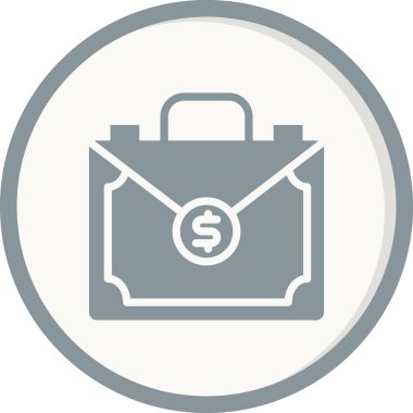 Para Evrak Çantası vektör illüstrasyonu 