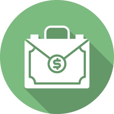 Para Evrak Çantası vektör illüstrasyonu 