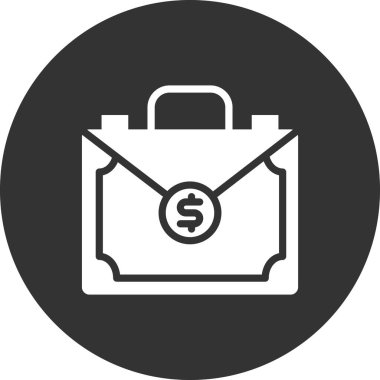 Para Evrak Çantası vektör illüstrasyonu 