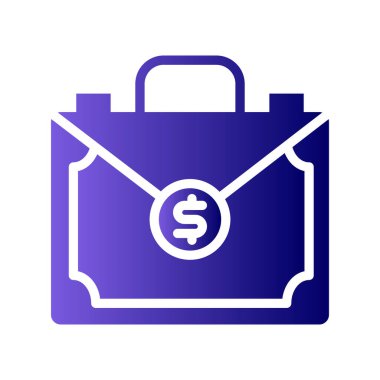 Para Evrak Çantası vektör illüstrasyonu 