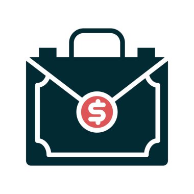 Para Evrak Çantası vektör illüstrasyonu 