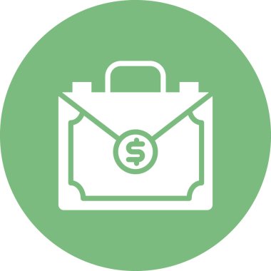 Para Evrak Çantası vektör illüstrasyonu 