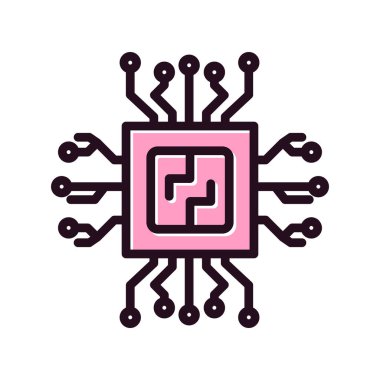 çip vektör simgesi modern basit tasarım 