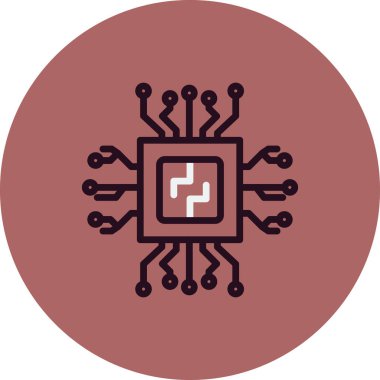 çip vektör simgesi modern basit tasarım 