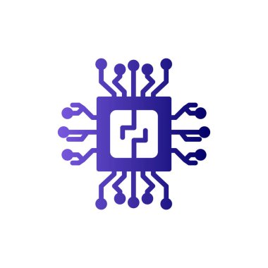 çip vektör simgesi modern basit tasarım 