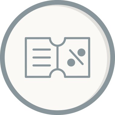 İndirim kuponu vektör illüstrasyonu