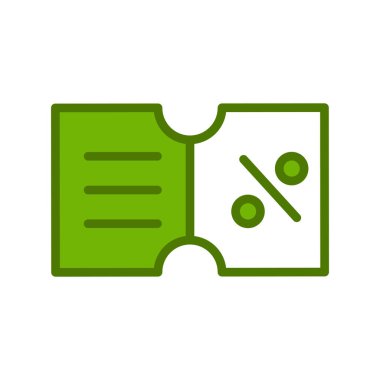 İndirim kuponu vektör illüstrasyonu