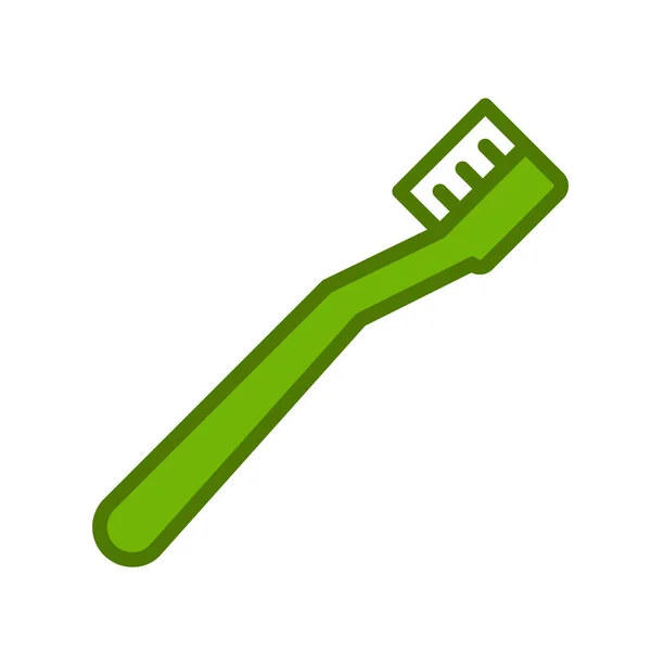 Toothbrush Web Icon Vector Illustration — Stock Vector