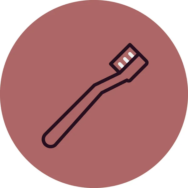 Diş Fırçası Web Simge Vektör Çizim — Stok Vektör