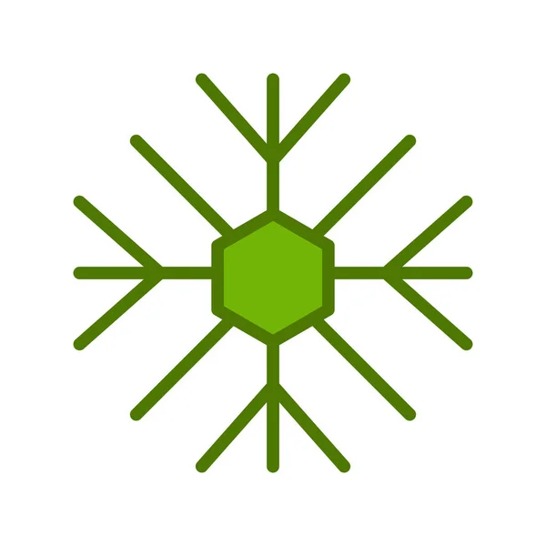 Векторная Иллюстрация Значка Снежинки — стоковый вектор