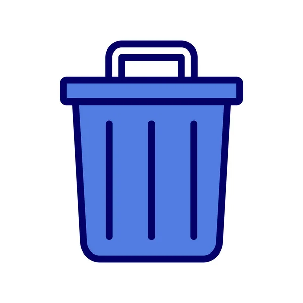 Ilustração Vetorial Lata Lixo — Vetor de Stock
