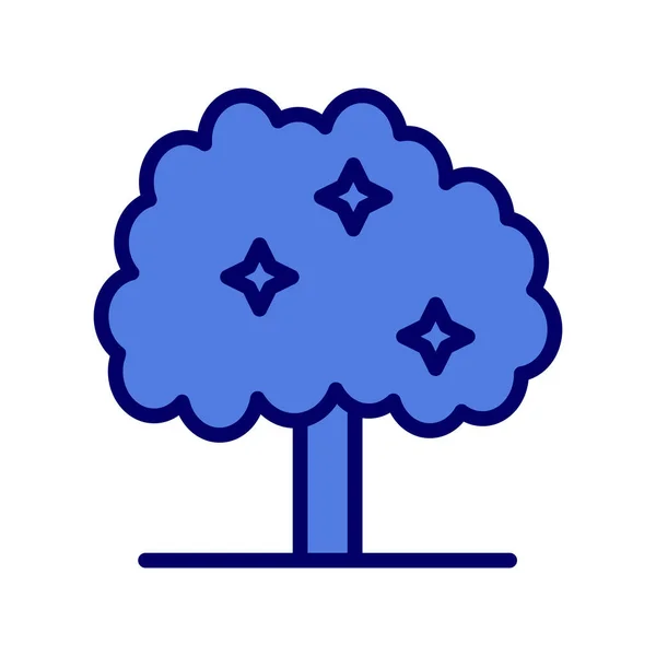 Baum Web Symbol Vektorillustration — Stockvektor