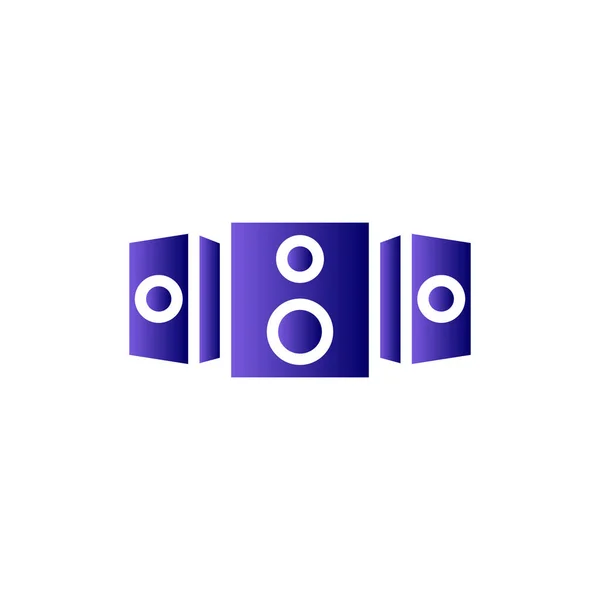 Sound System Einfaches Symbol Vektorillustration — Stockvektor