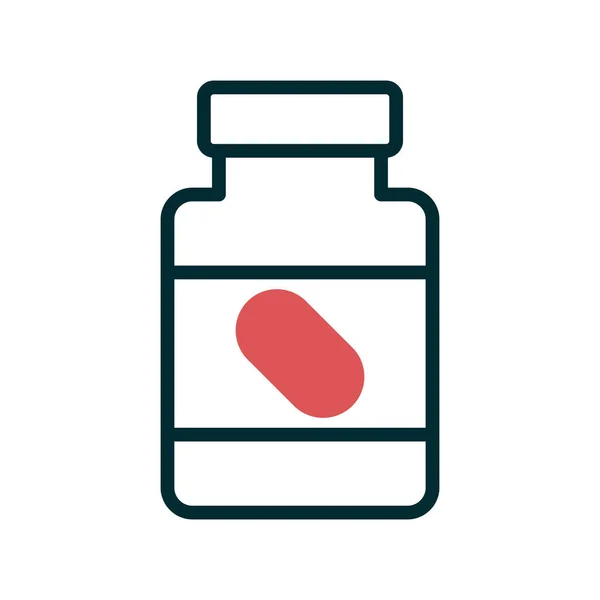 Illustration Pill Bottle Icon — Stock Vector