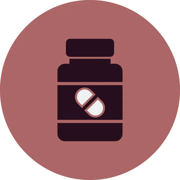 Illustration Pill Bottle Icon — Stok Vektör