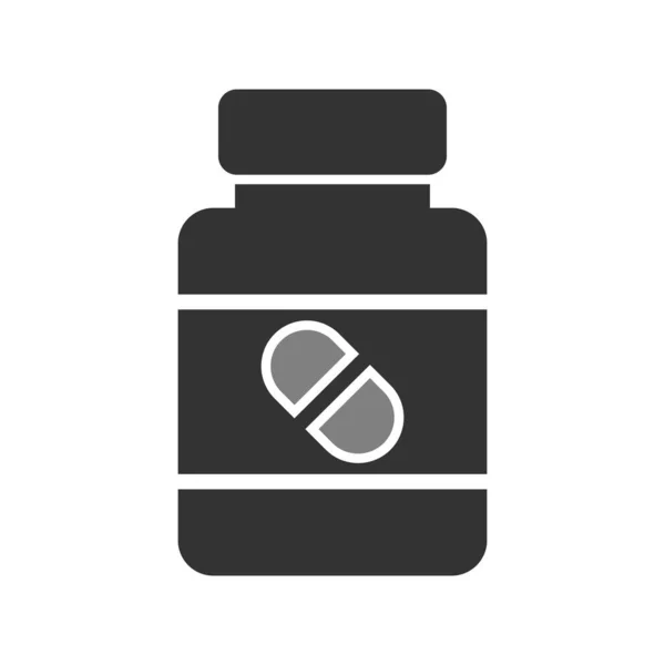 Illustration Pill Bottle Icon — Stock Vector