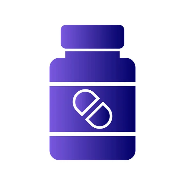 Illustration Pill Bottle Icon — Stock Vector
