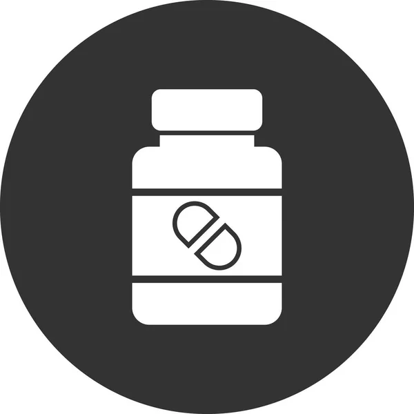 Illustration Pill Bottle Icon — Stok Vektör