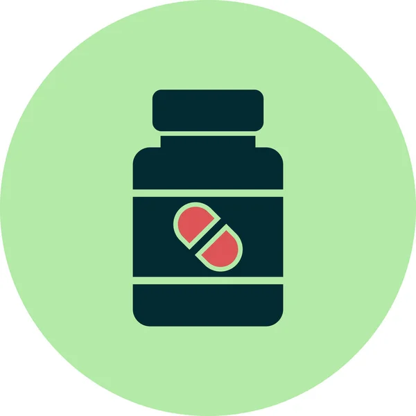 Illustration Pill Bottle Icon —  Vetores de Stock