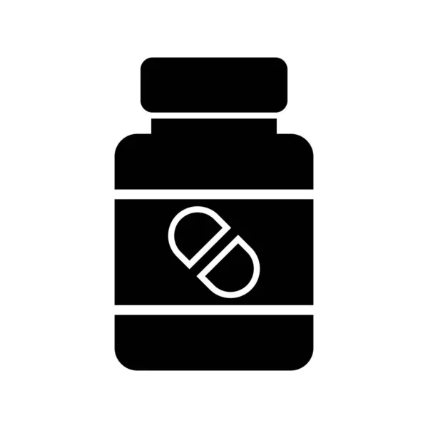Illustration Pill Bottle Icon — Vettoriale Stock