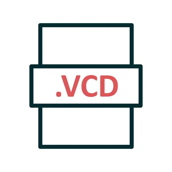 Icona Del Formato File Illustrazione Vettoriale Design Semplice — Vettoriale Stock