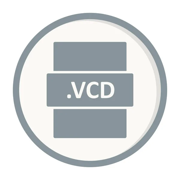 Icona Del Formato File Illustrazione Vettoriale Design Semplice — Vettoriale Stock