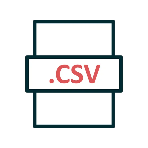 Vector Illustration Csv Digital File Modern Icon — Vettoriale Stock